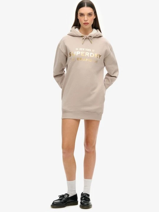 Zdjęcie produktu Sukienka letnia Superdry jasny brąz