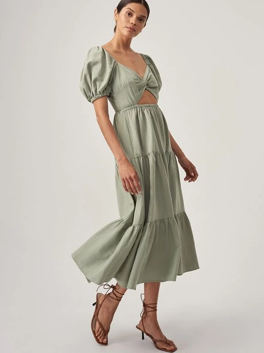 Zdjęcie produktu Sukienka letnia THE FATED zielony