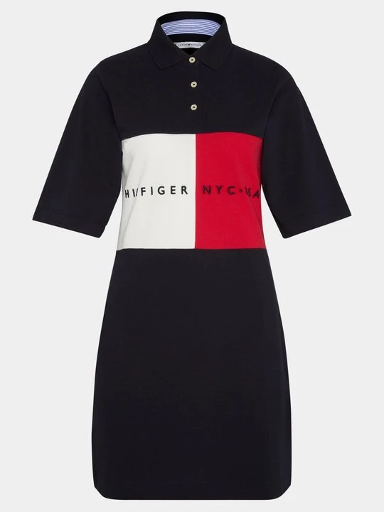 Zdjęcie produktu Sukienka letnia Tommy Hilfiger granatowy