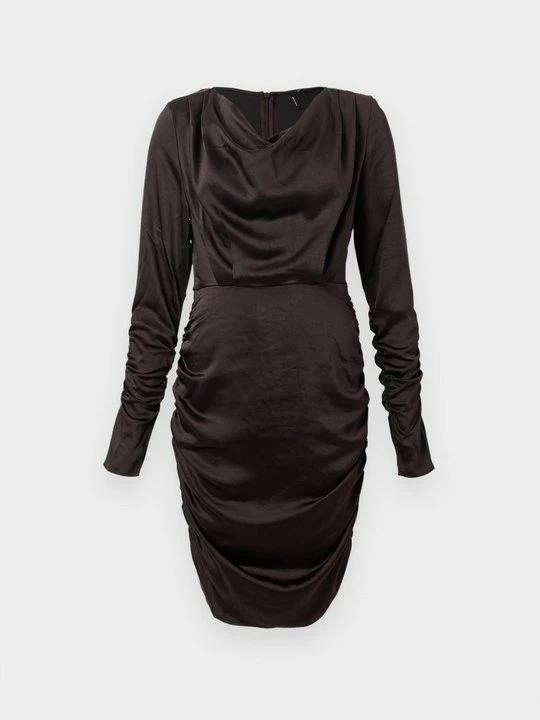 Zdjęcie produktu Sukienka letnia Vero Moda ciemnobrązowy
