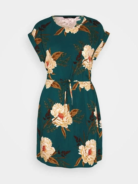 Zdjęcie produktu Sukienka letnia Vero Moda ciemnozielony