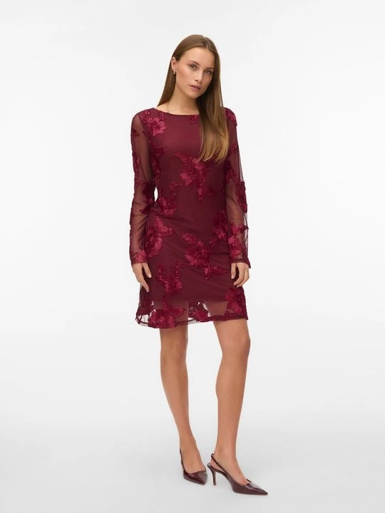 Zdjęcie produktu Sukienka letnia Vero Moda bordowy
