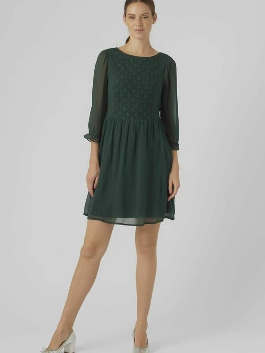 Zdjęcie produktu Sukienka letnia Vero Moda ciemnozielony melanż