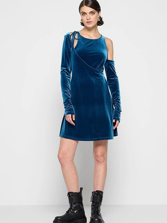 Zdjęcie produktu Sukienka letnia Versace Jeans Couture turkusowy