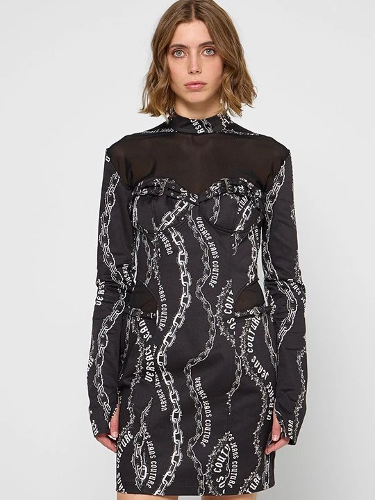 Zdjęcie produktu Sukienka letnia Versace Jeans Couture czarny