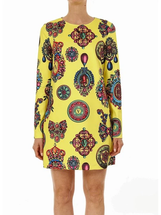 Zdjęcie produktu Sukienka letnia Versace Jeans Couture żółty