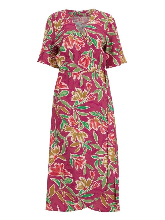 Zdjęcie produktu Sukienka letnia WE Fashion różowy melanż