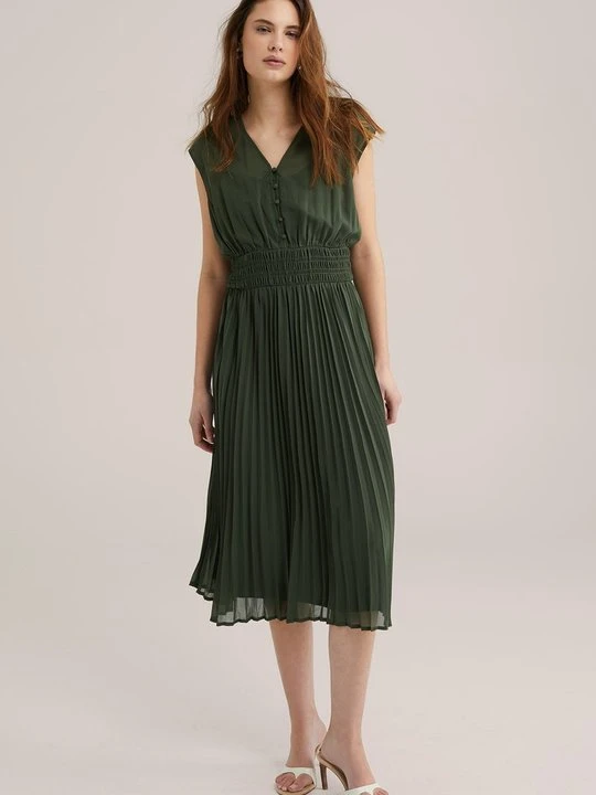 Zdjęcie produktu Sukienka letnia WE Fashion zielony melanż