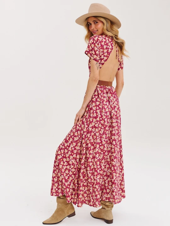 Zdjęcie produktu Sukienka maxi z odkrytymi plecami Mariposa XS