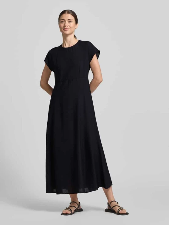 Zdjęcie produktu Sukienka midi casualowa z mieszanki wiskozy Marc O'Polo Granatowy