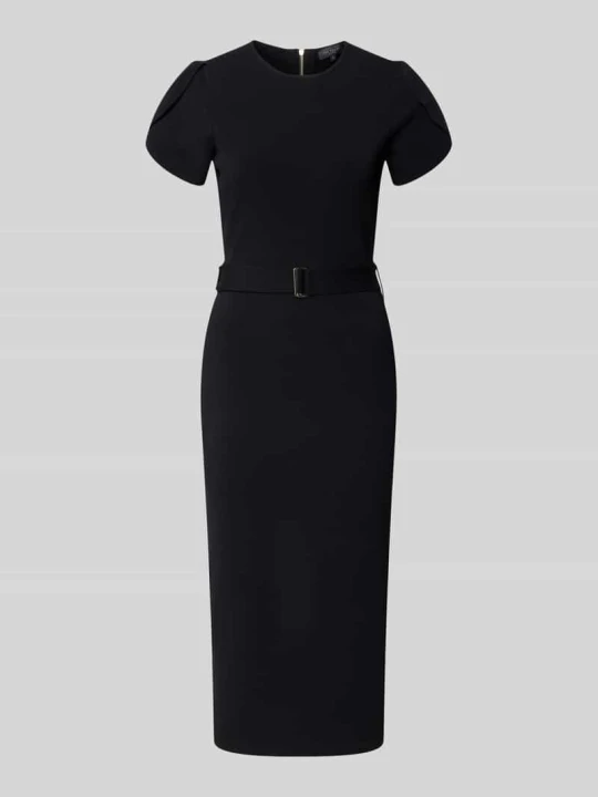 Zdjęcie produktu Sukienka midi o kroju slim fit z mieszanki wiskozy model 'JULIANY' Ted Baker Czarny