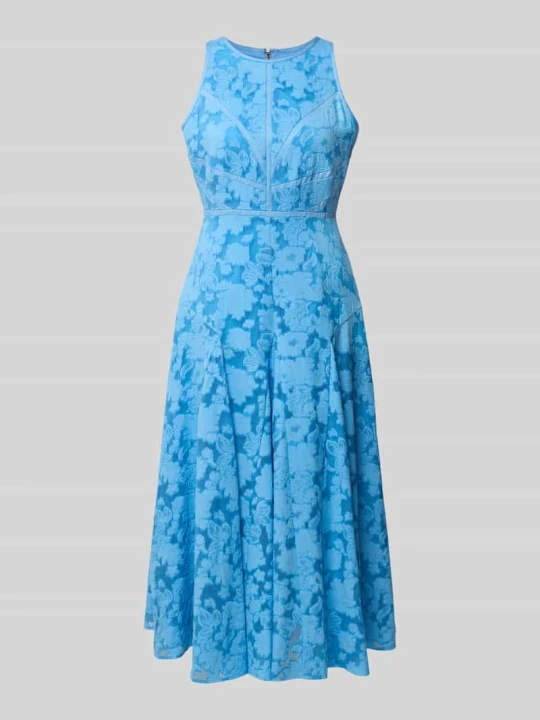Zdjęcie produktu Sukienka midi z czystej wiskozy model 'Lee' Ted Baker Jasnoniebieski