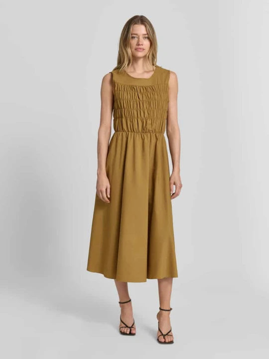 Zdjęcie produktu Sukienka midi z dekoltem w serek model 'NETTI' Soyaconcept Khaki