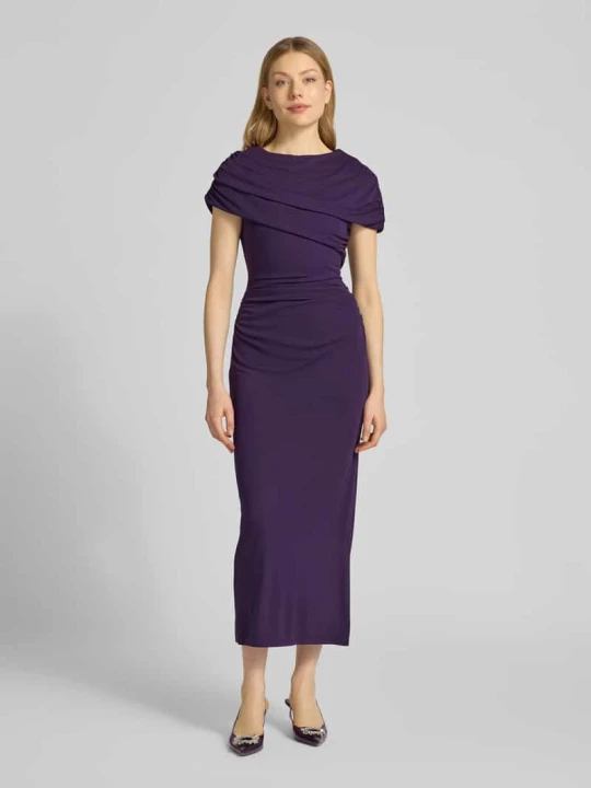 Zdjęcie produktu Sukienka midi z drapowaniami model 'Kori Draped' Forever New Fioletowy