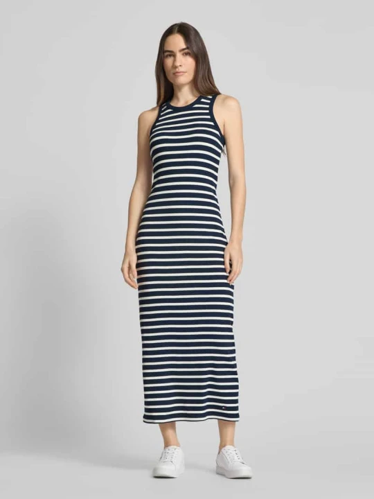Zdjęcie produktu długa sukienka bez rękawów Tommy Hilfiger Granatowy