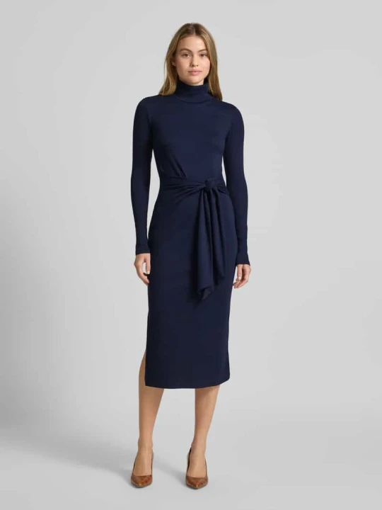 Zdjęcie produktu Sukienka midi z golfem model ‘VAUREEN’ Lauren Ralph Lauren Ciemnoniebieski