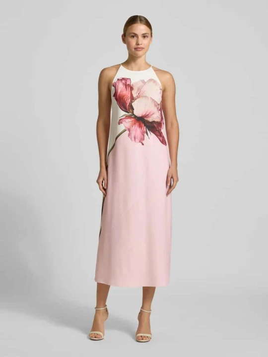 Zdjęcie produktu sukienka midi z kwiatowym nadrukiem na całej powierzchni model 'Lowela' Ted Baker Różowy