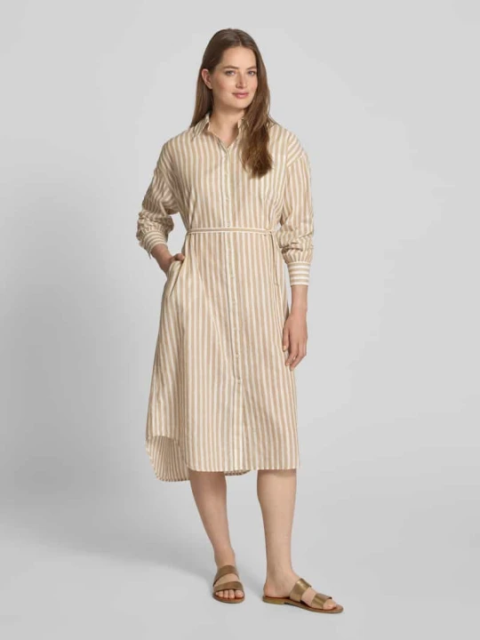 Zdjęcie produktu Sukienka midi z listwą guzikową Scotch & Soda Piaskowy