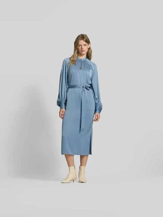 Zdjęcie produktu Sukienka midi z marszczeniami Filippa K Jasnoniebieski