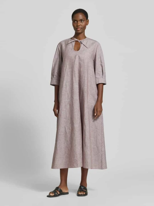 Zdjęcie produktu Sukienka midi z mieszanki lnu i bawełny z rękawem o dł. 3 / 4 MM By Max Mara