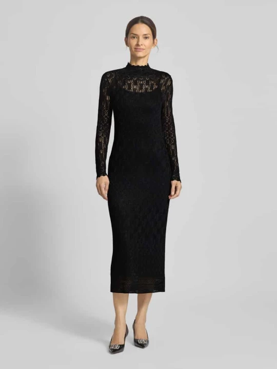 Zdjęcie produktu Sukienka midi z mieszanki wiskozy model ‘PAGDEN’ Lauren Ralph Lauren Czarny