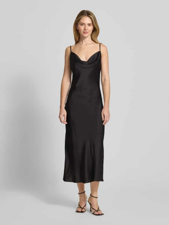 Zdjęcie produktu Sukienka midi z ozdobnymi kamieniami model 'NEW AKILINA' Guess Czarny