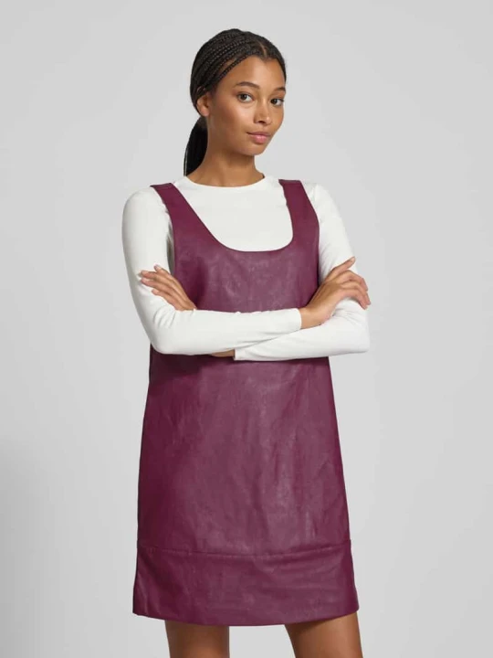 Zdjęcie produktu Sukienka mini o kroju oversized bez rękawów model ‘JOSIE’ Only Bordowy