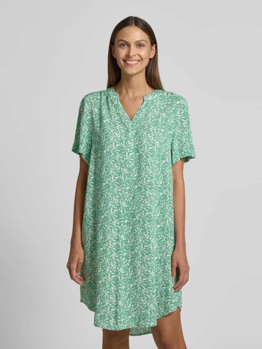 Zdjęcie produktu Sukienka mini o kroju oversized z czystej wiskozy Tom Tailor Miętowy