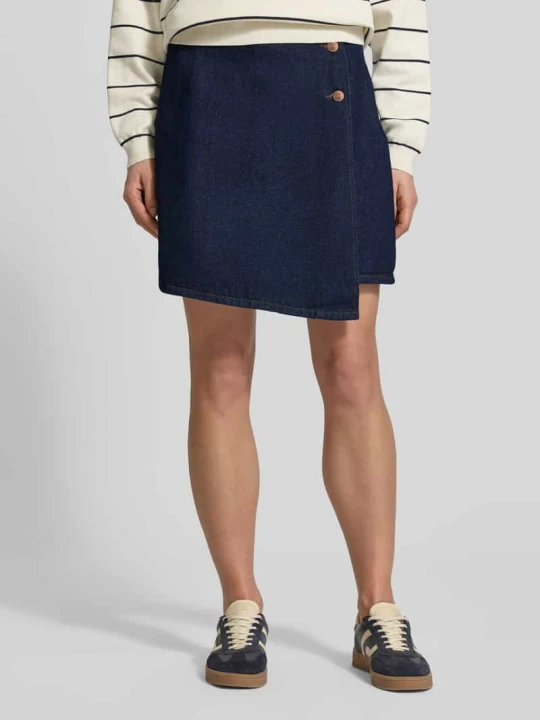 Zdjęcie produktu Krój regular fit minispódniczka o kroju kopertowym model 'Lisana' Y.A.S Granatowy