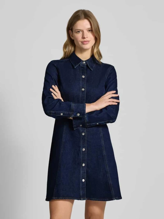 Zdjęcie produktu Sukienka mini w stylu dżinsowym model 'Classic' Calvin Klein Jeans Jeansowy niebieski