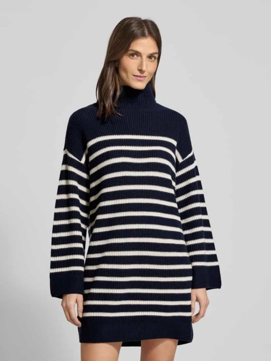 Zdjęcie produktu Sukienka mini z dzianiny z Mieszanka wełny i kaszmiru Model 'AREENA' Lauren Ralph Lauren Granatowy