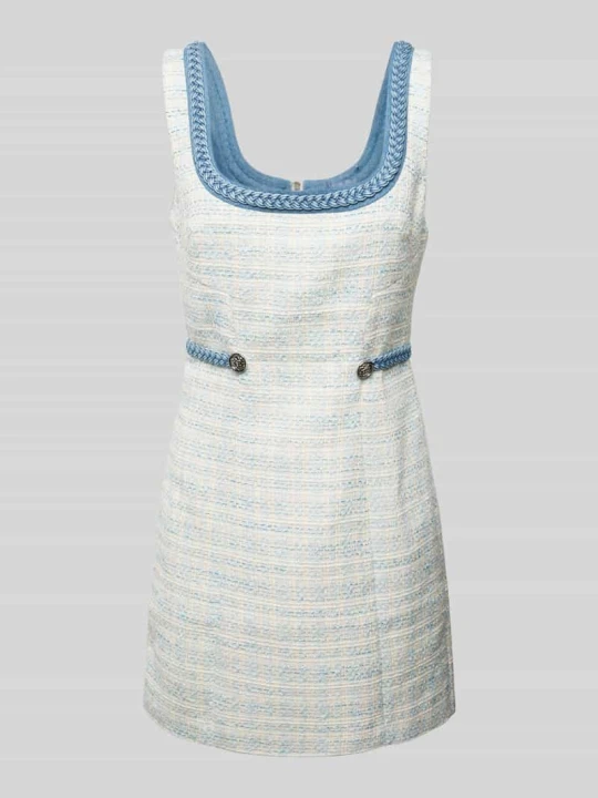 Zdjęcie produktu Sukienka mini z efektem bouclé model ‘TOSCA’ Guess Jasnoniebieski