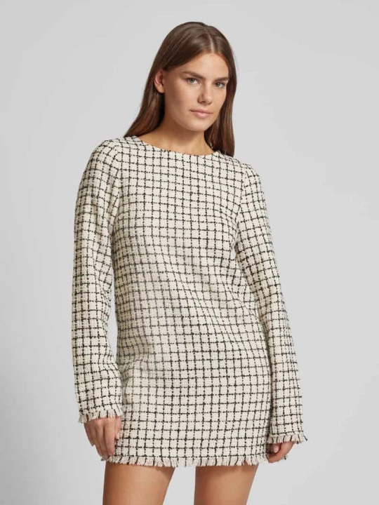 Zdjęcie produktu Sukienka mini z frędzlami model ‘Polina’ EDITED Złamany biały