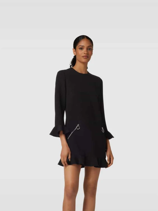 Zdjęcie produktu Sukienka mini z kieszeniami zapinanymi na zamek błyskawiczny Dsquared2 Czarny