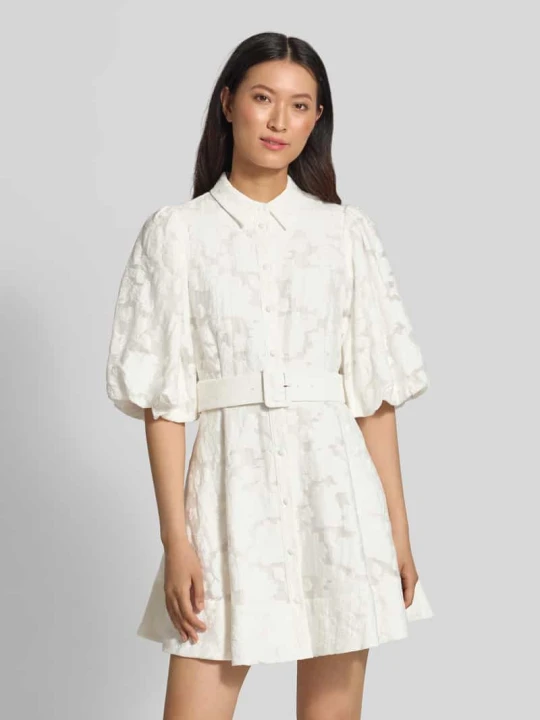 Zdjęcie produktu Sukienka mini z mieszanka wiskozy model 'Antya' Ted Baker Biały