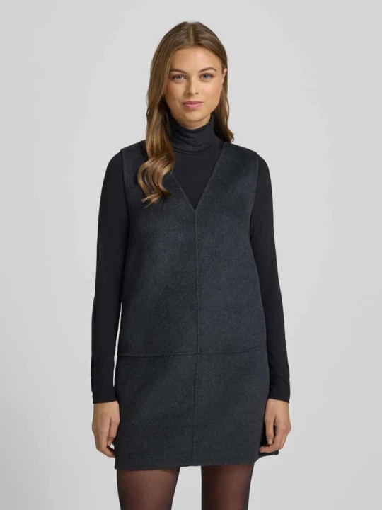 Zdjęcie produktu Sukienka mini z mieszanki wełny Calvin Klein Antracytowy melanż