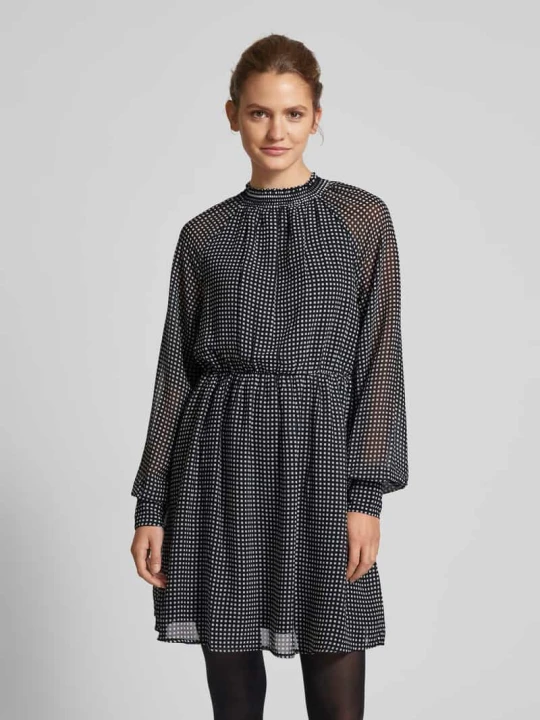 Zdjęcie produktu Sukienka mini z prążkowanego ściągacza model ‘NEW ISABELLA’ Only Czarny