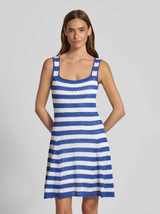 Zdjęcie produktu Sukienka mini z prostokątnym dekoltem model ‘KARICE’ Lauren Ralph Lauren Jasnoniebieski melanż