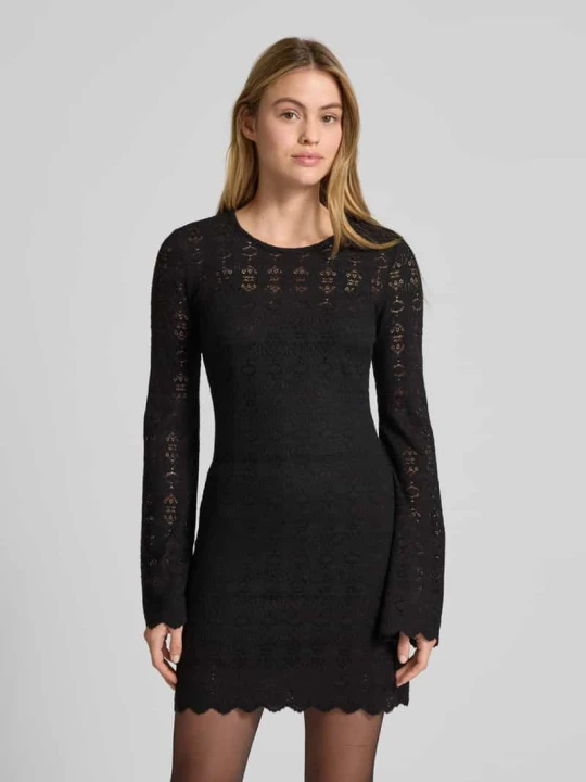 Zdjęcie produktu Sukienka mini z rozkloszowanymi rękawami model ‘BRIDGETTE MINI’ Guess Czarny