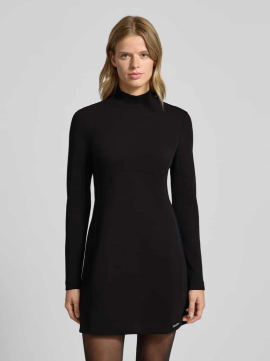 Zdjęcie produktu Sukienka mini ze stójką Calvin Klein Jeans Czarny