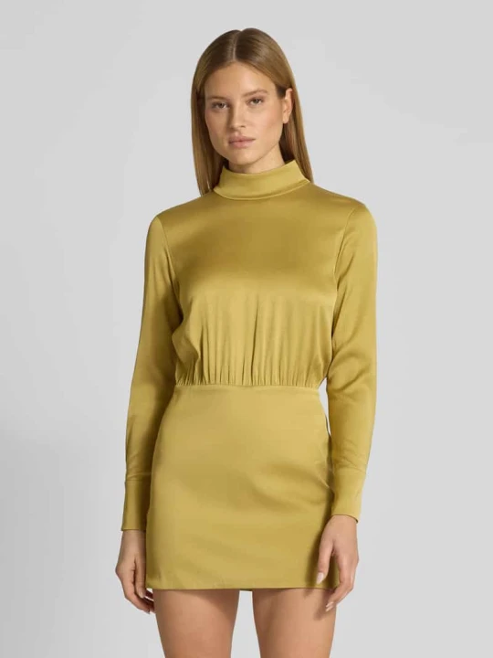 Zdjęcie produktu Sukienka mini ze Stójką Model 'OVINE' Drykorn Żółty