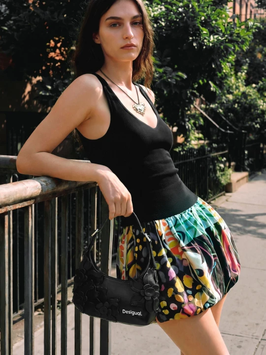 Zdjęcie produktu Sukienka na ramiączkach we wzory M. C. Lacroix Desigual czarny