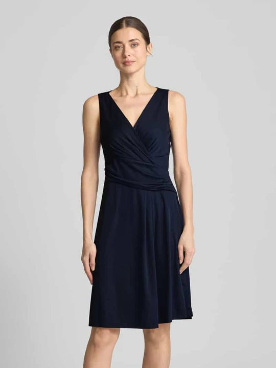Zdjęcie produktu Sukienka o długości do kolan w kopertowym stylu model ‘AFARA’ Lauren Ralph Lauren Granatowy