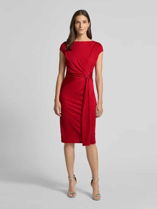 Zdjęcie produktu Sukienka o długości do kolan w kopertowym stylu model ‘Gervas’ Lauren Ralph Lauren Czerwony