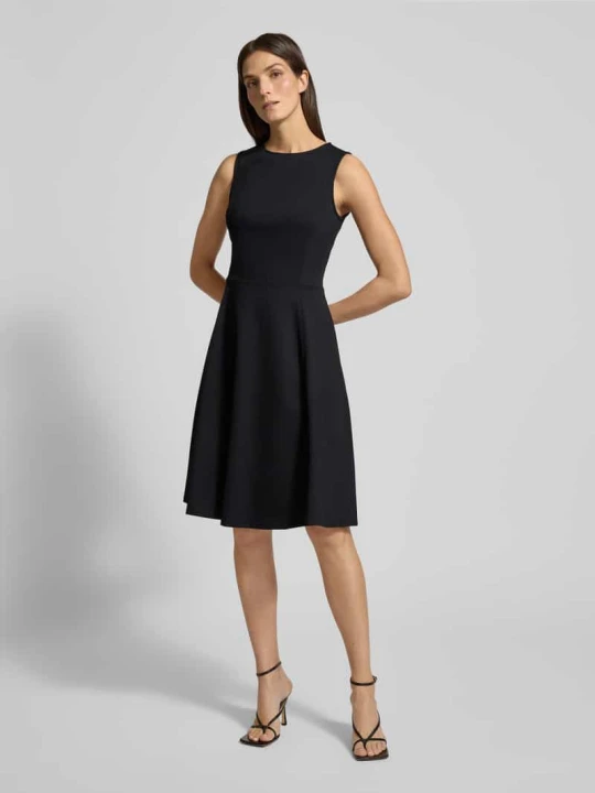Zdjęcie produktu Sukienka do kolan z Mieszanka wiskozy Model 'CHARLEY' Lauren Ralph Lauren Czarny