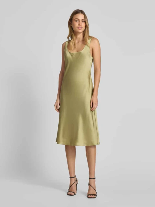 Zdjęcie produktu Sukienka o długości do kolan z okrągłym dekoltem model ‘CARESHA’ Lauren Ralph Lauren Jabłkowozielony