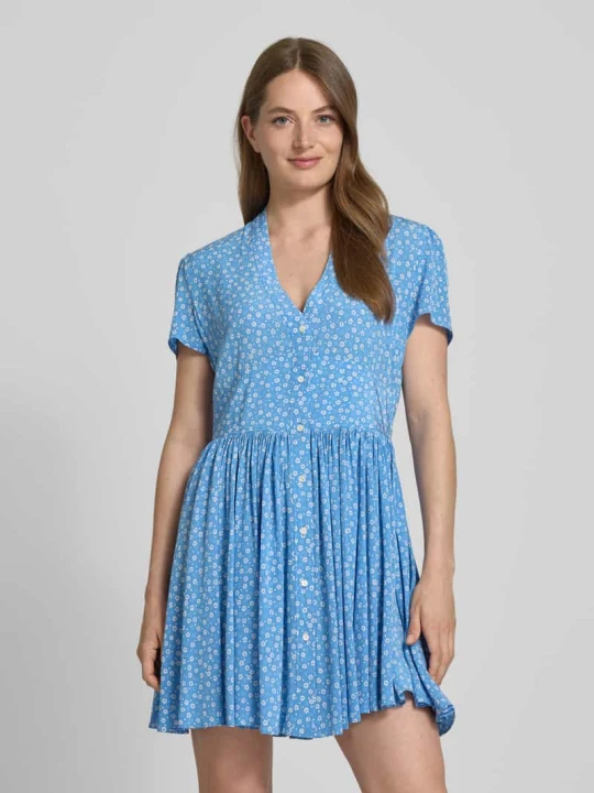 Zdjęcie produktu Sukienka o długości do kolan z zapięciem na guzik Polo Ralph Lauren Niebieski