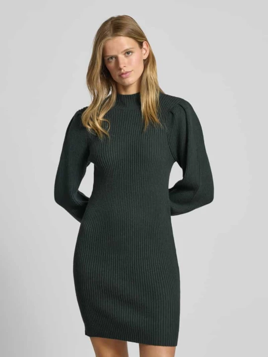 Zdjęcie produktu Sukienka o kroju comfort fit z dzianiny z mieszanki wiskozy model ‘KATIA’ Only Ciemnozielony