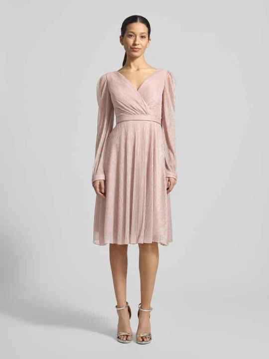 Zdjęcie produktu Sukienka w kopertowym stylu TROYDEN COLLECTION Różowawy