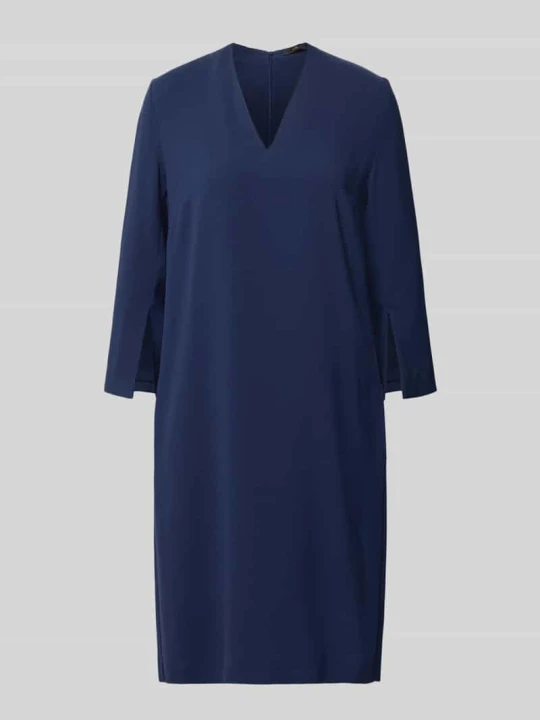 Zdjęcie produktu Sukienka o kroju relaxed fit z dekoltem w serek Windsor Błękitny